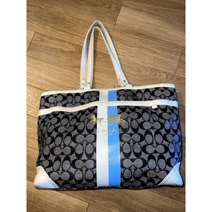 COACH Chelsea Heritage 13191 Diaper Bag Tote Large Shoulder Handbag Purse